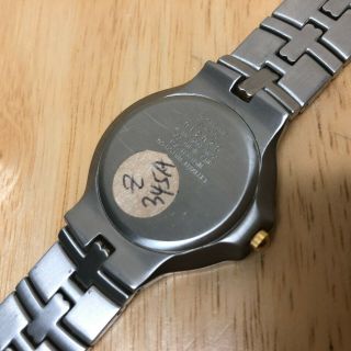 Vintage Citizen 5510 Men Dual Tone Black Analog Quartz Watch Hours Date Batt 4