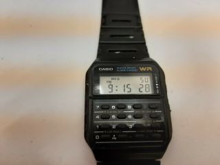Casio Ca - 53w Calculator Wristwatch - Black
