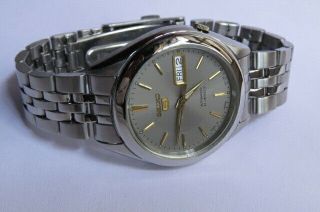Vintage Made In Japan Seiko 5 Automatic 21 Jewels Skelton Back No.  7s26 - 03v0