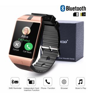 Latest Dz09 Bluetooth Smart Watch Camera Sim Slot For Htc Samsung Android (usa)