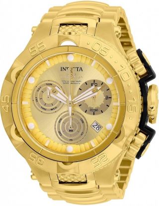 Mens Invicta 26632 Subaqua Noma V Gold Stainless Steel 50mm Watch