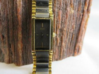 Seiko Ladies Grey/gold Metal Watch - 1e20 - 551a Quartz E1