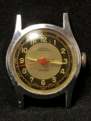 Vintage Antique Rego Jewelled Shock Proof Watch By R.  Lapanouse