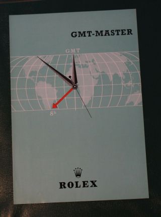 ROLEX MASTER GMT 1675 INSTRUCTION BOOKLET 1961.  BOOK.  FOLDER.  AIRLINE PILOT. 9