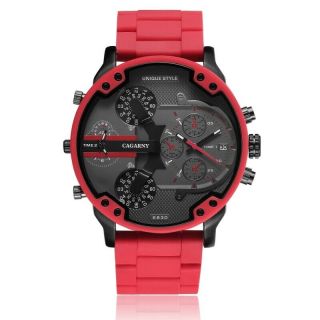 Cagarny 6830 Fashion Waterproof Quartz Watch With Tpe Wristband