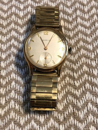 Vintage Mens Benrus Gold Filled Watch For Repair/parts