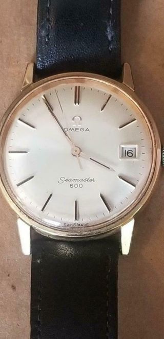 Vintage Omega Seamaster 600 Mens Wristwatch Time And Date