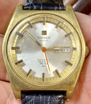 Vintage Tissot Automatic Seastar Pr 516 Gl Wristwatch