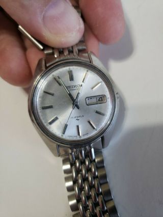 Vintage Seiko Automatic 17 Jewel Mens Wrist Watch In Day Date