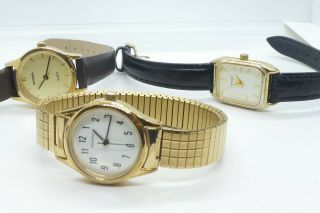 3 X Ladies Sekonda Watches Wristwatches - Vintage