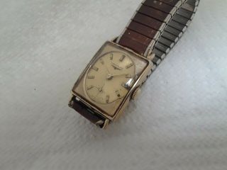Vintage Wristwatch Longines 17 J Cal 370 10 K Gf Swiss Fancy Style