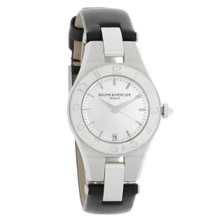 Baume & Mercier Linea Series Ladies Silver Dial Swiss Quartz Watch 10008