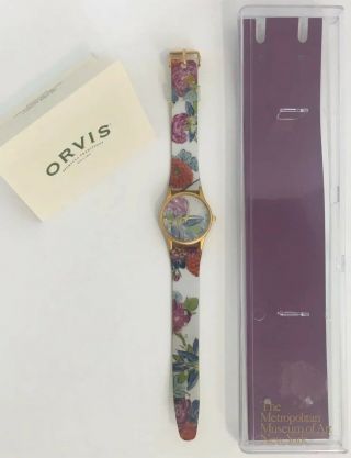 Orvis Metropolitan Museum Of Art Color Magic Watch Purple Flowers Floral