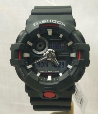 Casio G - Shock Ga - 700 - 1aer Dual Display 200m Wr Alarm Watch (customer Return)