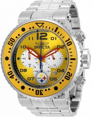Invicta 30281 Grand Pro Diver Nfl Authorized Pittsburg Stealers Chronograph