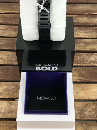 Movado Bold 3600512 Black Ion - Plated Stainless Steel Men ' s Watch Org.  $750 8