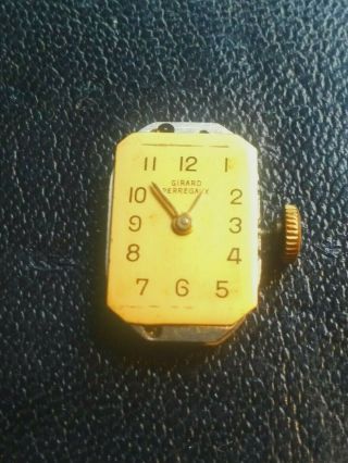 Vintage Watch Girard Perregaux Watch Movement/ Dial In Order Vgc