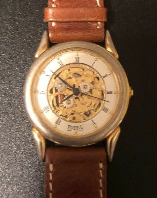 Fossil Watch Pre - Owned I Order.  Watch Has Some Wear On Case.