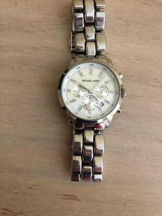 Michael Kors Ritz Silver - Tone Wrist Watch For Women