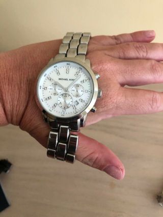 Michael Kors Ritz Silver - Tone Wrist Watch for Women 3