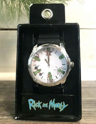 Rick And Morty Watch Rubber Wristband Pickle Watch Accutime Adult Swim