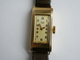 Vintage J.  W.  Benson London 15 Jewels 9ct Solid Gold Swiss Made Ladies Watch