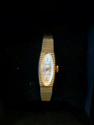 Ladies Vintage 1960 ' s GRUEN 10K RGP Rolled Gold Plate 17 Jewel Watch - Runs 2