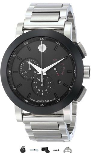Movado Museum Sport Stainless Steel Chronograph