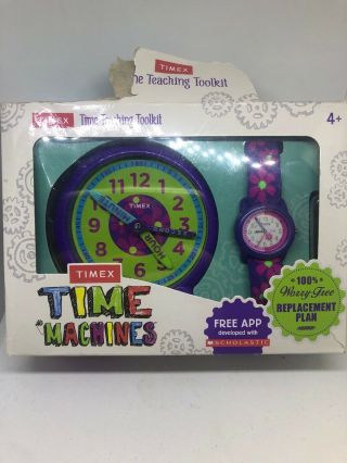 Timex Time Machines Children’s Girls Pink Purple Analog Watch Set C42