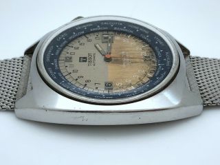 Rare TISSOT Seastar T12 Navigator World - Time LARGE 42.  5mm Vintage Diver 4