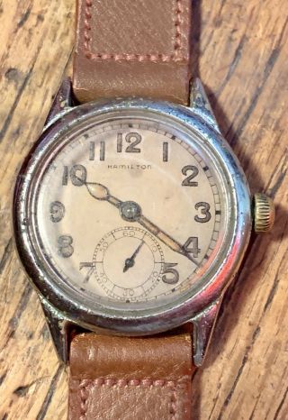 Vintage Ww2 Era Soviet Military Issue Hamilton Watch