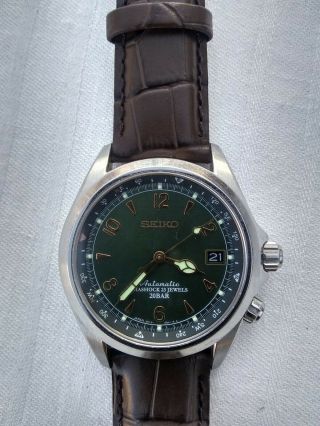 Seiko Alpinist Men ' s Automatic Watch - Brown/Green (SARB017) 3