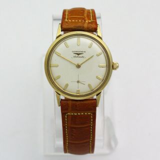 Vintage Ca.  1961 Gold Filled 33.  5mm Longines Grand Prize Automatic 350 Wristwatch