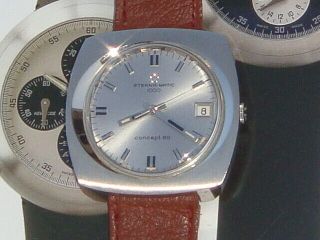 Eternamatic 1000 Eterna Concept 80 High Beat Automatic Swiss Eta Vintage Watch