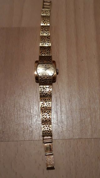 Lovely Vintage Bucherer Ladies Watch Swiss Made Gold Tone