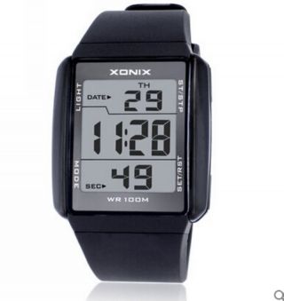 Xonix Men Boys Sports Watch Digital Wr100m Led Light Outdoor Wristwatch Swim