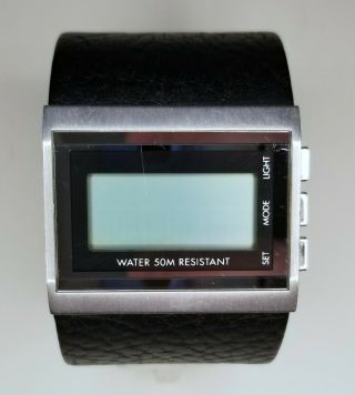Kenneth Cole Reaction Digital Watch Leather Band A126