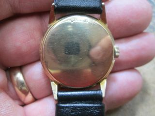 Vintage Lord Elgin DIRECT READIN JUMP HOUR CHEVRON 14K Gold Filled Running Watch 3