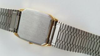 Vintage Seiko Men ' s Analog Bracelet Watch Quartz Gold Tone Stainless Steel 2