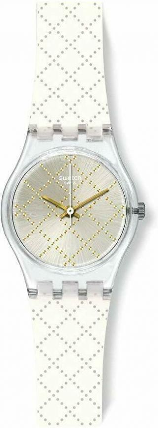 Swiss Swatch Originals Materassino White Silicone Women Watch Lk365 $65