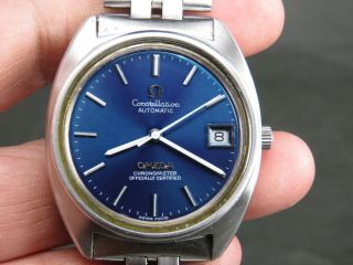 Vintage Omega Constellation 1011 23j Chronometer Ss Swiss Date Auto Mens Watch
