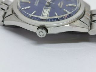 Vintage Longines Conquest Automatic Day/Date Blue Dial - Cal L636.  1 - 35 mm 5