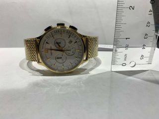 Movado Men ' s Watch Circa Chronograph Yellow Gold Expansion Bracelet 0607080 4