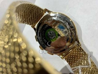 Movado Men ' s Watch Circa Chronograph Yellow Gold Expansion Bracelet 0607080 6