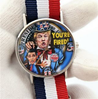 Donald Trump,  " Your Fired Obama " Red,  White & Blue Band,  Men 