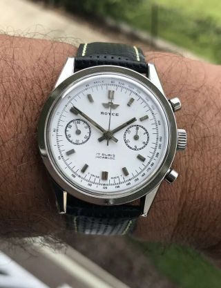 Vintage Royce Chronograph Very Rare (stainless Stell) Good