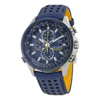 Citizen Eco Drive Blue Angels World Chronograph Mens Watch At8020 - 03l