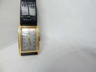 Vintage Men ' s Omega 14K Solid Gold Wrist Watch - Very 2