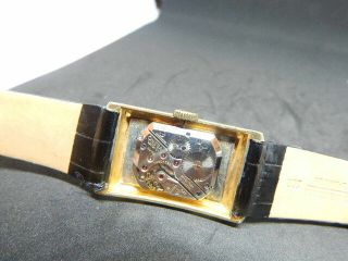 Vintage Men ' s Omega 14K Solid Gold Wrist Watch - Very 7