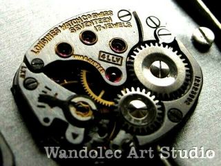 Longines Vintage Men ' s Wrist Watch Art Deco Men Black Silver Mens Wristwatches 7